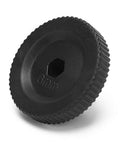 Black plastic cap for Bottom Bracket Wrench For Hollowtech II External Cup BB 2 In 1 Crank Removal Tool showing 8mm hex socket.