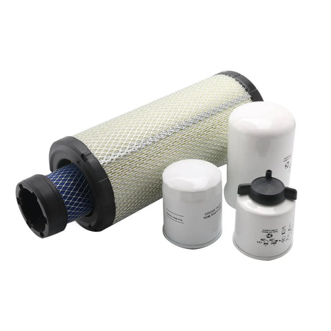 All In One Bobcat Maintenance Filter Kit For 863 863G 864 864G 873 873G 883 T200 A300 A220 S250 With Hydraulic Oil Filter Fuel Water Separator Engine Oil Filter And Two Air Filters displayed