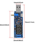 Dual USB Buck Boost Power Module That Packs a Punch, 3.5V To 12V Input, 1.2V To 24V Output, DC DC Converter With Display, 3W Max