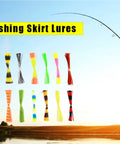 Top Shelf Flexible Silicone Lure Skirts Six Hundred Strand Bulk Pack For Jig Tying And Spinnerbait Assembly with colorful jigs on display.