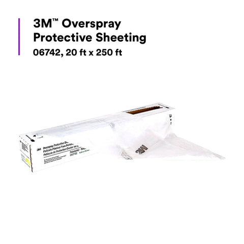 Overspray Protective Sheeting For Painting, Translucent High Density Tear-Resistant Masking Film, 20 Ft By 250 Ft box with film