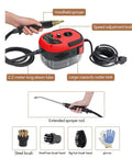 Powerful Handheld Steam Cleaner That Slays Stubborn Grease With Six Adjustable Speed Levels, large water tank and extended sprayer.