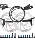 Mountain Bike Hydraulic Disc Brakes Set With Dual Pistons For Smooth Modulation Left Rear And Right Front Calipers