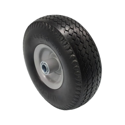 4.10/3.50-4 Solid Tire Replacement With 3/4 And 5/8 Bearing, 10 Inch Wheel for Hand Trucks with 3.5 Inch Center Hub