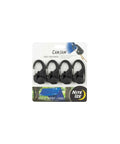 CamJam Cord Tightener 4 Pack Easy Knot Free Rope Tensioner For Camping And Hiking Gear in packaging with carabiner clips