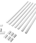 Cord Cover Kit With CordMate Channel System For Walls Keeps Cords Tidy 9 Feet Of Wire Channel Seven Sections Six Couplings