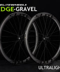 Edge 45mm Gravel Carbon Wheelset With Ceramic Bearings Ultralight 1439 Grams Road Disc Brake Ready displayed side by side