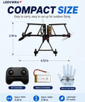 Remote Control Paper Airplane Kit With Motor Powered Flight Gyro Stabilizer Foldable Lightweight Glider with dimensions