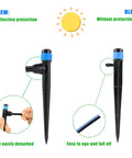 Comparison of new and old Adjustable 360 Degree Drip Emitters Sprayer For One Quarter Inch Tubing, Garden Watering System design.