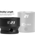 Stubby Impact Socket Set For Half Inch Drive, Metric 10 To 24 Mm, 15 Piece With Billet Aluminum Socket Rail, 20 Percent Shorter Than Shallow Sockets