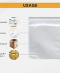 Clear Self Adhesive Shipping Label Sleeves 6x10 Inch Packing Slip Pouches Waterproof Envelopes with usage examples for labels, invoices, and packing lists.