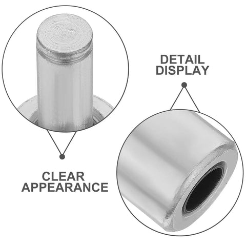 Heavy Duty Steel Hydraulic Pallet Jack Handle Roller With Gleaming Polish close-up showing top and side detail.