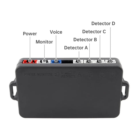 Back Up Parking Sensor Kit for Cars SUVs and Vans with 4 Waterproof Ultrasonic Sensors Digital Control Box and Beeping Alarm