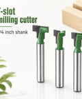 Game Changing Keyhole Router Bits Set Built Tough With Badass Tungsten Carbide Tips And Quarter Inch Shank For T Slotting and T-slot milling cutter set featuring 1/4 inch shank.