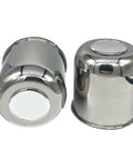Four Pack 4.25 Inch Center Caps Push Through For Trailer Truck RV Wheel Rims Chrome Stainless Steel Center Bore Anti Rust Waterproof Durable Caps