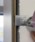 Installation of 100 Pieces Door Frame Corner Fixer And Installation Bracket Set Stainless Steel For Wood Doors And Frame Mounting