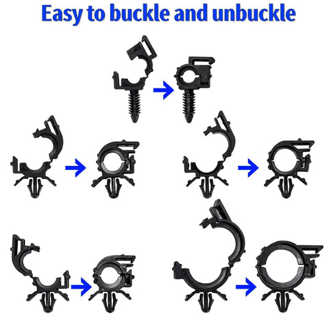 200 Piece All In One Wire Loom Routing Clip Kit For Automotive Wiring Harness Clips And Ties Set 15 Sizes assembly steps