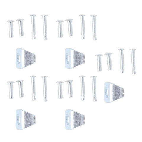 Stainless Steel Screen Door Closer Sheets Kit with 5PCS and 20 Replacement Pins for 40201 and Universal Compatibility