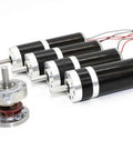 Compact Planetary Gear Motor 12V 24V DC With 32MM Speed Reducer showing multiple units with prominent mounting shafts.