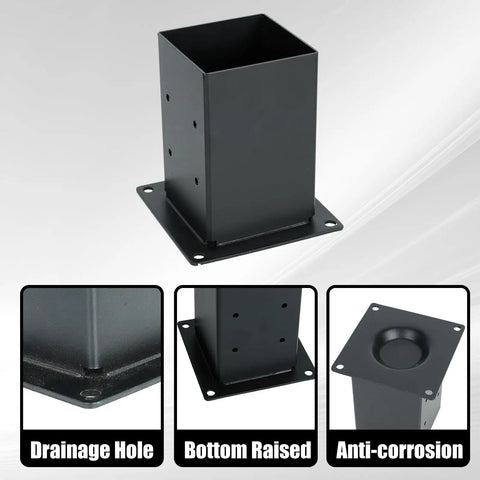 Heavy Duty 4 By 4 Pergola Brackets Kit For Wood Beams 3 Way 4 Way Set With 6 Post Base Right Angle Corner Plates Built To Last Ideal For Gazebos Pergolas Sheds Patios And Outdoor Gardens