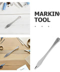 Straight Up Precision Leather Marking Divider And Adjustable Stainless Steel Wing Creaser For Killer Detail Work And Seamless Diy Projects That Absolutely Nails Every Mark On The Bench on a wooden table.