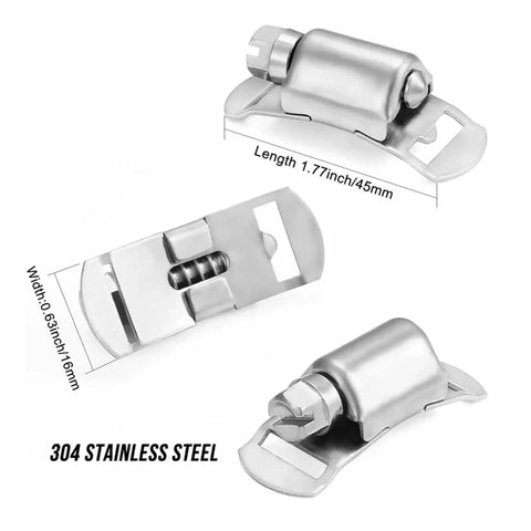 Get That Solid Grip With This 2 Set DIY Hose Clamp Kit Featuring Heavy Duty 304 Stainless Steel Worm Gear Clamps Designed For A Positive Mechanical Lock That Wraps Secure Around Hoses And Stays Firm Under High Pressure Without Slipping So You Can Repair, 304 stainless steel hose clamps, 1.77in/45mm