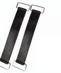 Tough As Nails 2 Pack Motorcycle Battery Strap Slip Free Stretchable Hold Down Rubber Band with Heavy Duty Metal Buckles Universal Fit Black