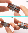 Plug And Play Lever Nut Connector Kit For Quick Wire Splicing One To One Terminal Blocks 42 Pack Multi Function Wire Connectors