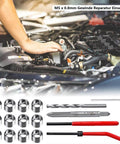M5 X 0.8 Thread Repair Kit With 25 Stainless Steel Inserts And Full Tool Set For Auto Repair Pro Grade Lug Breaker Installation