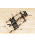 Dimensions of 7 Inch Woodworking Vise For Workbench Front Vise Cast Aluminum Front Screw Vise; steel construction on wood surface