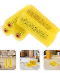 Pro Grade Sponge Paint Roller For Drywall Adds Killer Texture To Exterior Walls Yellow rollers stacked for easy use.