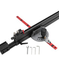 Rugged Aluminum Table Saw Miter Gauge Designed With Reliable Flip Stop Fence And Rapid Adjustable Locks Compatible With Router And Band Saw 3 8 By 3 4 Inch T Slot Offers Badass Stability For Daily Shop Work.