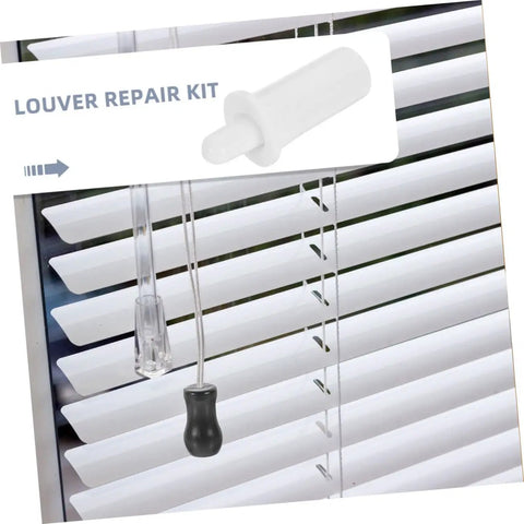 80-Piece Spring Loaded Pins DIY Window Blind Repair Kit With Essential Shutter Hardware for Quick Self Fixes, visible on blinds