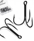 25 Piece Treble Hooks Set High Carbon Steel Ultra Sharp For Saltwater And Freshwater Fishing Lures Replacement