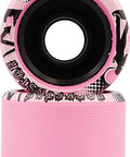 Pink Rock Star Quad Speed Skate Wheels 92A Hardness With Lightweight Polycarbonate Hub Eight Wheel Set For Quad Skates 62mm