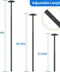 Heavy Duty Alloy Steel Golf Travel Bag Support Pole With ABS Cover For Golf Club Protection, Adjustable 27 To 56 Inches