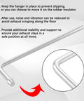 Exhaust Hanger Rods Set Of Four, 9.5 Inch Long, 90 Degree Bent Weld On Steel with instruction diagram.