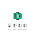 IBox Universal Plus Shower Rough In With Service Stops Three Quarter Inch, Universal Trim Compatibility diagram with components shown