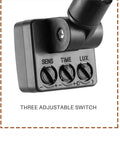 1 Piece PIR Motion Sensor Switch With Adjustable Detection Distance And Delay Time For Automatic Lighting Infrared Body Sensor Night Or Day Lighting Control Easy Lamp Compatibility And Auto On Off, showing three adjustable dials labeled SENS, TIME, and LUX.