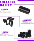 540Pcs Nylon Spacer Kit In 18 Sizes Black And White Round Spacers Standoff Nuts For M3 M4 M5 M6 Screws Prototyping And DIY Jewelry Making Perfect For Neat Gaps Layered Bead Layout And Quick Pro Builds, black nylon spacers