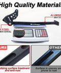Ultra Lightweight Aluminum Kickstand For YZ125 And YZ250 Dirt Bikes 2005 2026 shown on scale with weight in grams