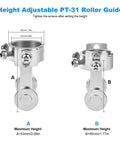 Two Pack PT31 Plasma Cutter Roller Guide Wheel Spacers with adjustable heights for precise cutting alignment and stability