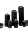 Built Tough M12 12mm Grub Screws Cup Point Set Bolt Pack Of 30 Internal Hex Drive Grade 12 9 Carbon Steel Black Coating.