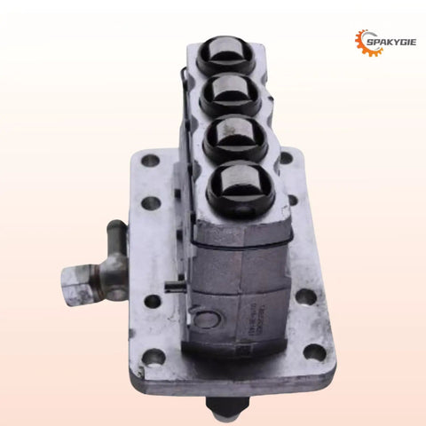 Premium Fuel Injection Pump For Caterpillar Cat Engines 3024 24C C2 C1 showing metal body and four fuel spray nozzles.