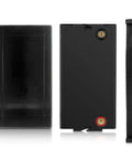 Built Tough 12V 100Ah Lithium Battery Case For LiFePO4 18650 26650 32700 Cells showing durable black ABS material and snap fit design.