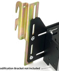 Straight Up Heavy Duty Headboard Conversion Brackets For Metal Bed Frames showing zinc coated bracket fasteners for claw hook mounts.