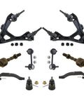 Complete Suspension Kit For Acura RL 3 5L 1996 1997 1998 With Inner Outer Bushings Ball Joints And Tie Rods Front Upper Lower 10 Piece Set