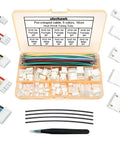 2.54mm Pitch Connector Kit Compatible With XH Series Sockets And Plugs, includes pre-crimped cables, headers, tweezers