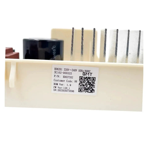 BD6201 3C102-000322 Inverter Circuit PCB And BD627202 Control Board For TCL Washing Machine Washer Parts. Compatible With Original Oem Specs. Plug And Play Install With Conformal Coated Moisture Resistance. Perfect Replacement Part To Get Your Laundry