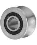 Round Bottom Track Groove Pulley Bearing for Industrial Automation and Photography Equipment Stainless Steel Sliding Roller 8x22.5x14.5mm